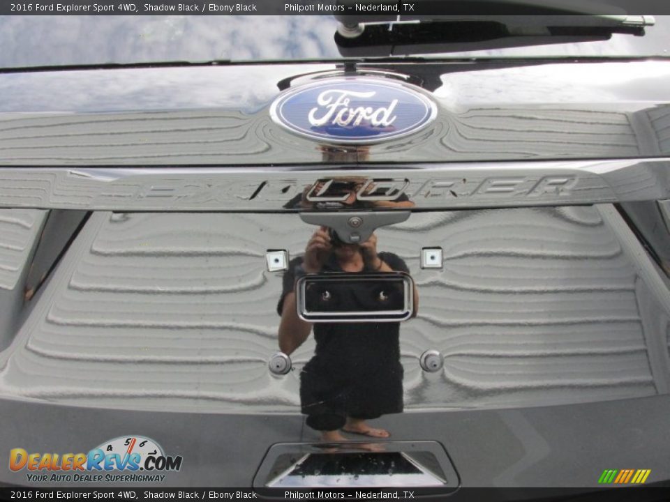 2016 Ford Explorer Sport 4WD Shadow Black / Ebony Black Photo #14