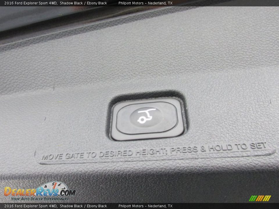 2016 Ford Explorer Sport 4WD Shadow Black / Ebony Black Photo #19