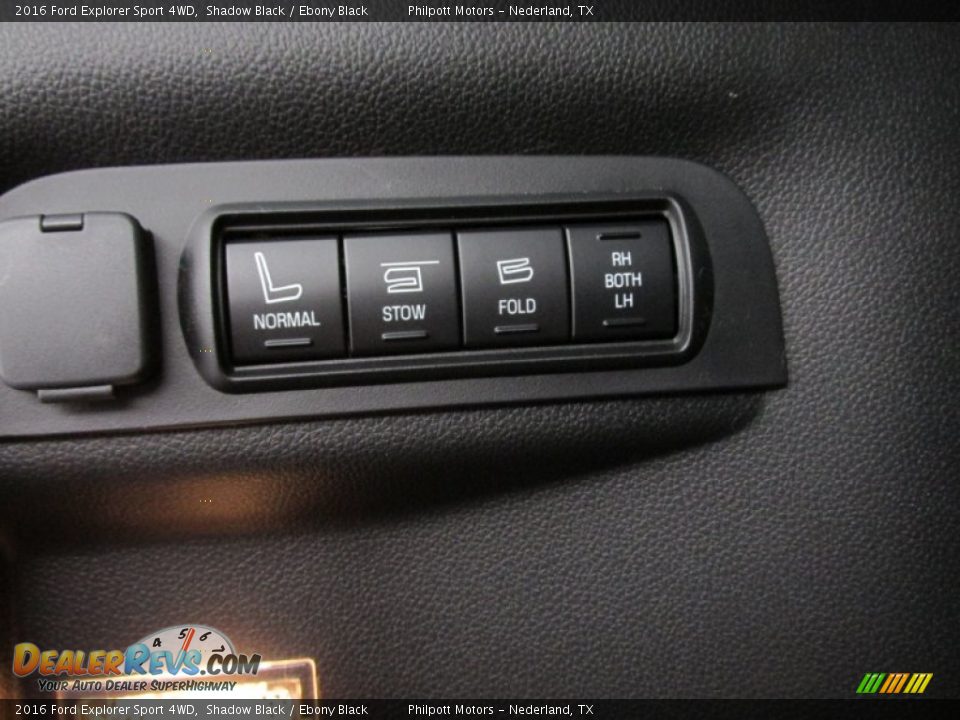 2016 Ford Explorer Sport 4WD Shadow Black / Ebony Black Photo #20
