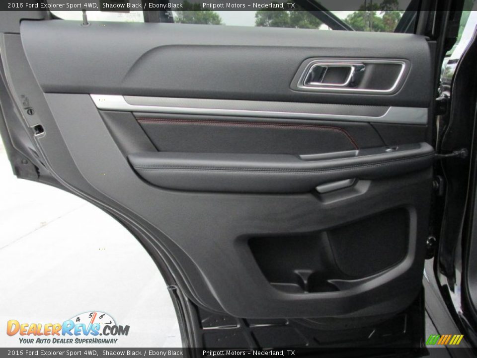 2016 Ford Explorer Sport 4WD Shadow Black / Ebony Black Photo #22