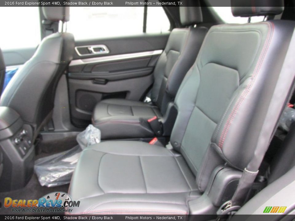 2016 Ford Explorer Sport 4WD Shadow Black / Ebony Black Photo #23