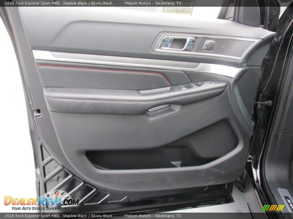 2016 Ford Explorer Sport 4WD Shadow Black / Ebony Black Photo #24