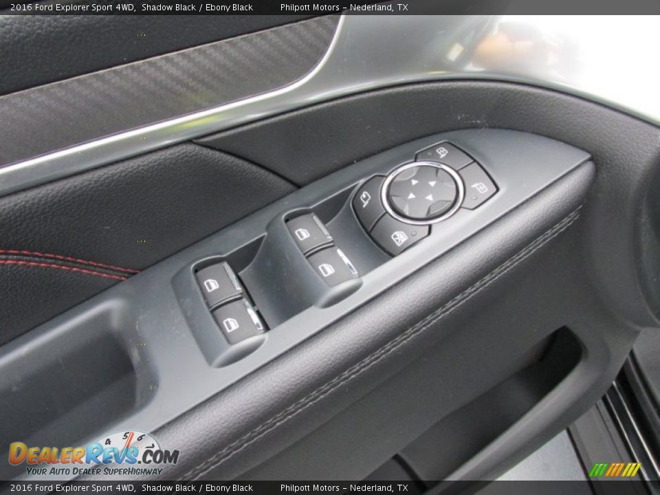 2016 Ford Explorer Sport 4WD Shadow Black / Ebony Black Photo #25