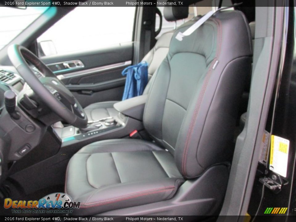 2016 Ford Explorer Sport 4WD Shadow Black / Ebony Black Photo #26