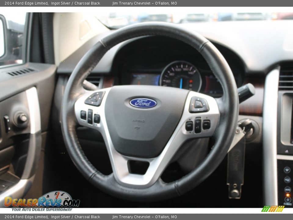 2014 Ford Edge Limited Ingot Silver / Charcoal Black Photo #11