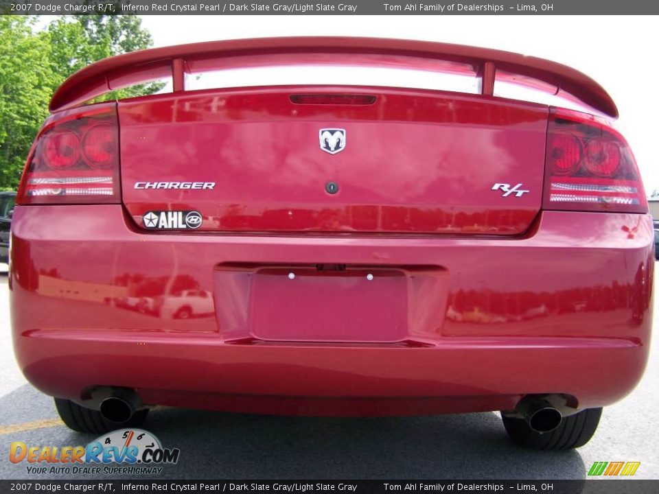 2007 Dodge Charger R/T Inferno Red Crystal Pearl / Dark Slate Gray/Light Slate Gray Photo #9