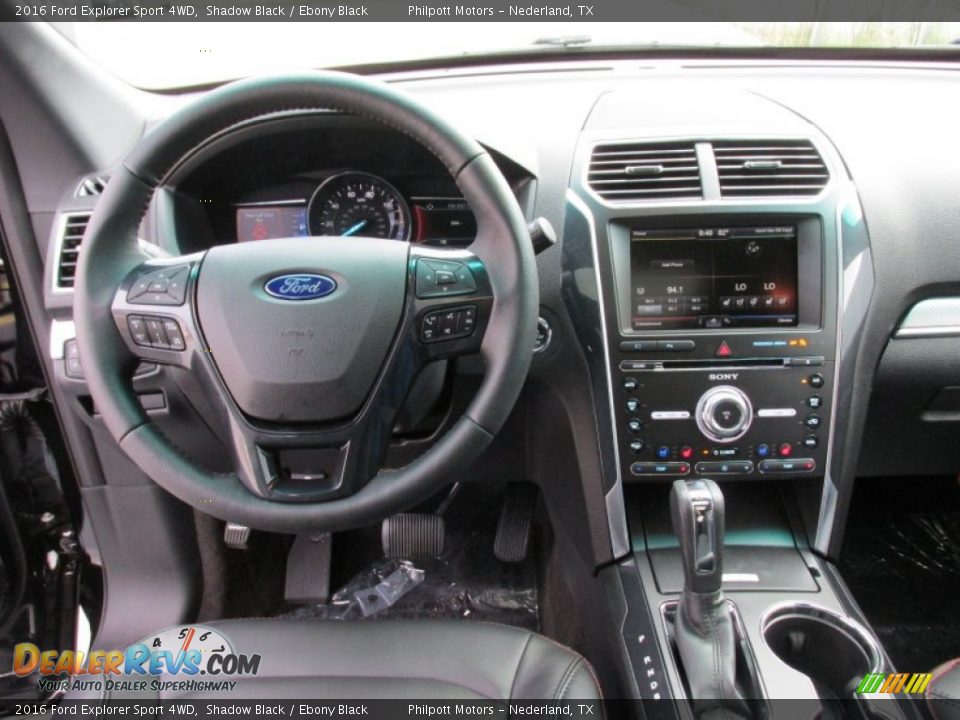 2016 Ford Explorer Sport 4WD Shadow Black / Ebony Black Photo #28