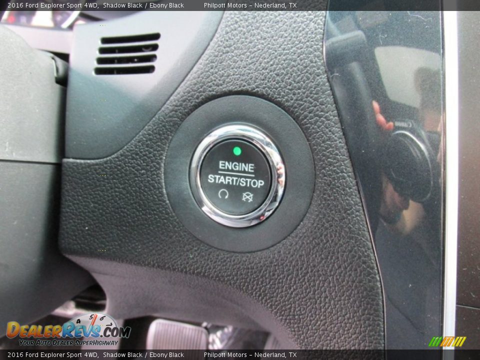 2016 Ford Explorer Sport 4WD Shadow Black / Ebony Black Photo #35