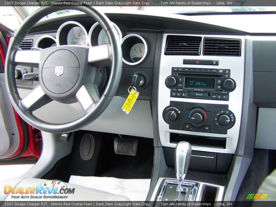2007 Dodge Charger R/T Inferno Red Crystal Pearl / Dark Slate Gray/Light Slate Gray Photo #14