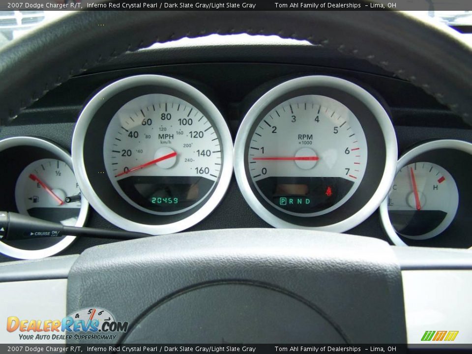 2007 Dodge Charger R/T Inferno Red Crystal Pearl / Dark Slate Gray/Light Slate Gray Photo #16