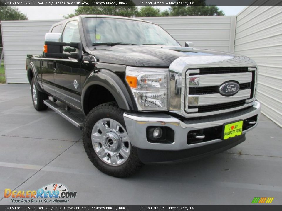 2016 Ford F250 Super Duty Lariat Crew Cab 4x4 Shadow Black / Black Photo #1