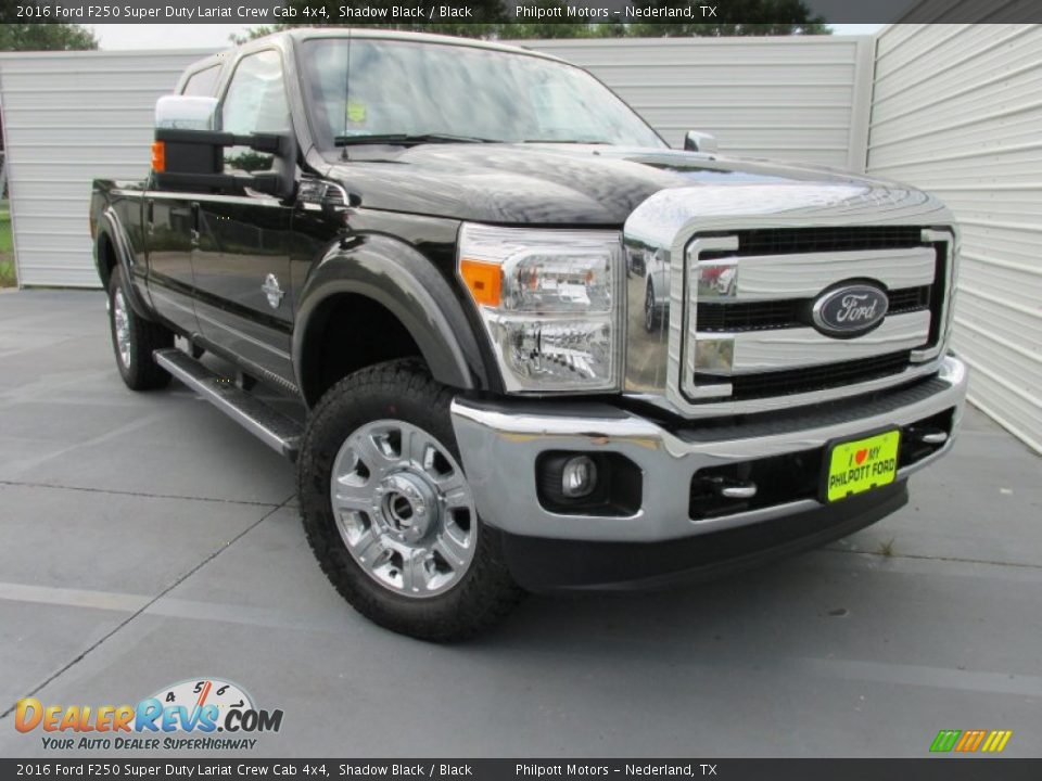 2016 Ford F250 Super Duty Lariat Crew Cab 4x4 Shadow Black / Black Photo #2