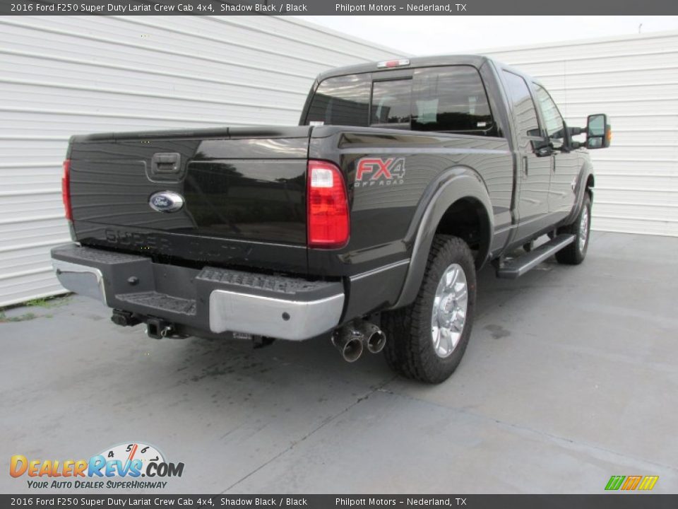 2016 Ford F250 Super Duty Lariat Crew Cab 4x4 Shadow Black / Black Photo #4