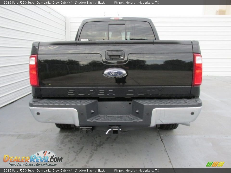 2016 Ford F250 Super Duty Lariat Crew Cab 4x4 Shadow Black / Black Photo #5