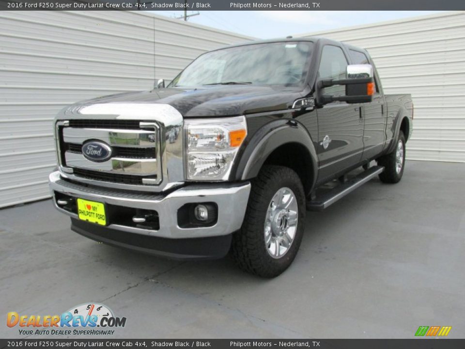2016 Ford F250 Super Duty Lariat Crew Cab 4x4 Shadow Black / Black Photo #7