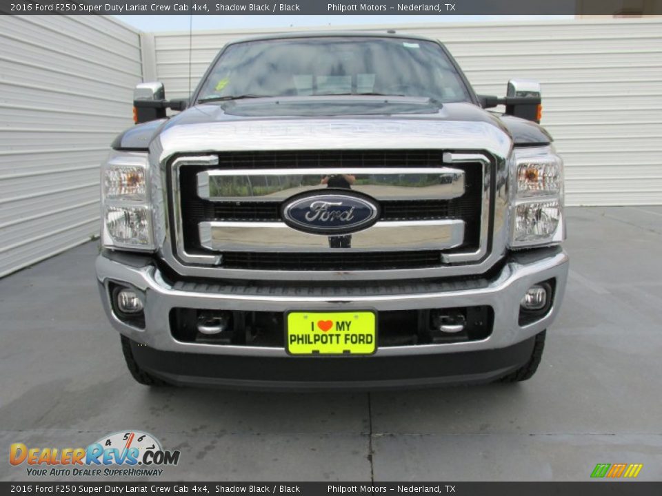 2016 Ford F250 Super Duty Lariat Crew Cab 4x4 Shadow Black / Black Photo #8