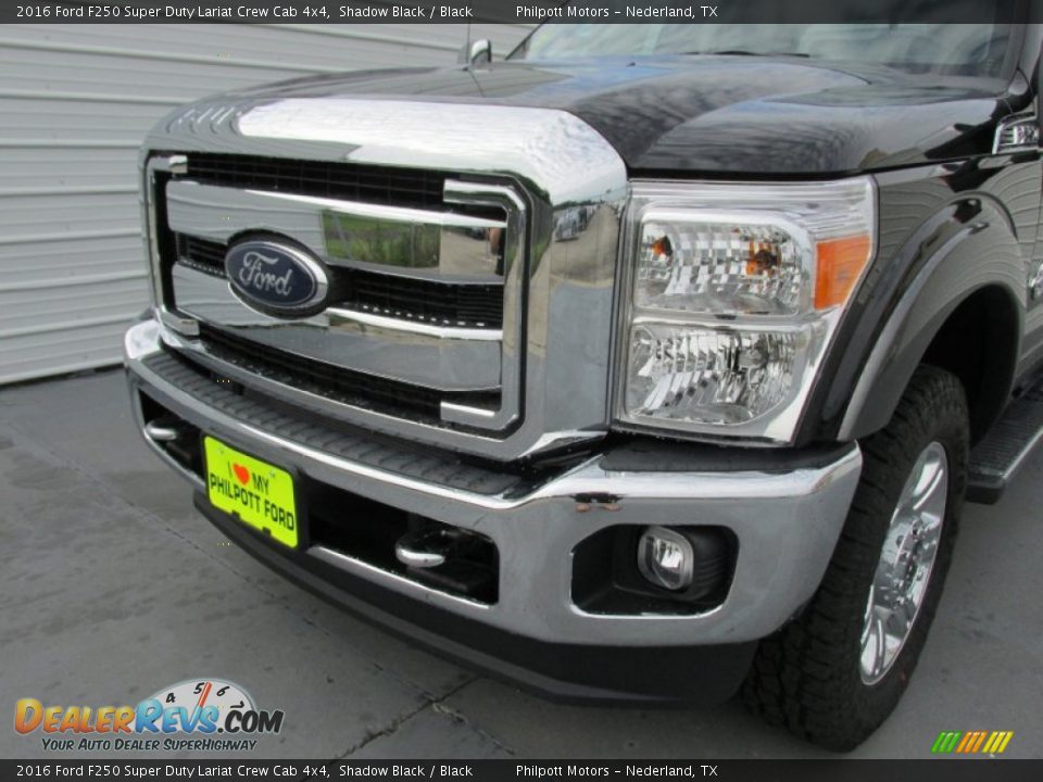 2016 Ford F250 Super Duty Lariat Crew Cab 4x4 Shadow Black / Black Photo #10