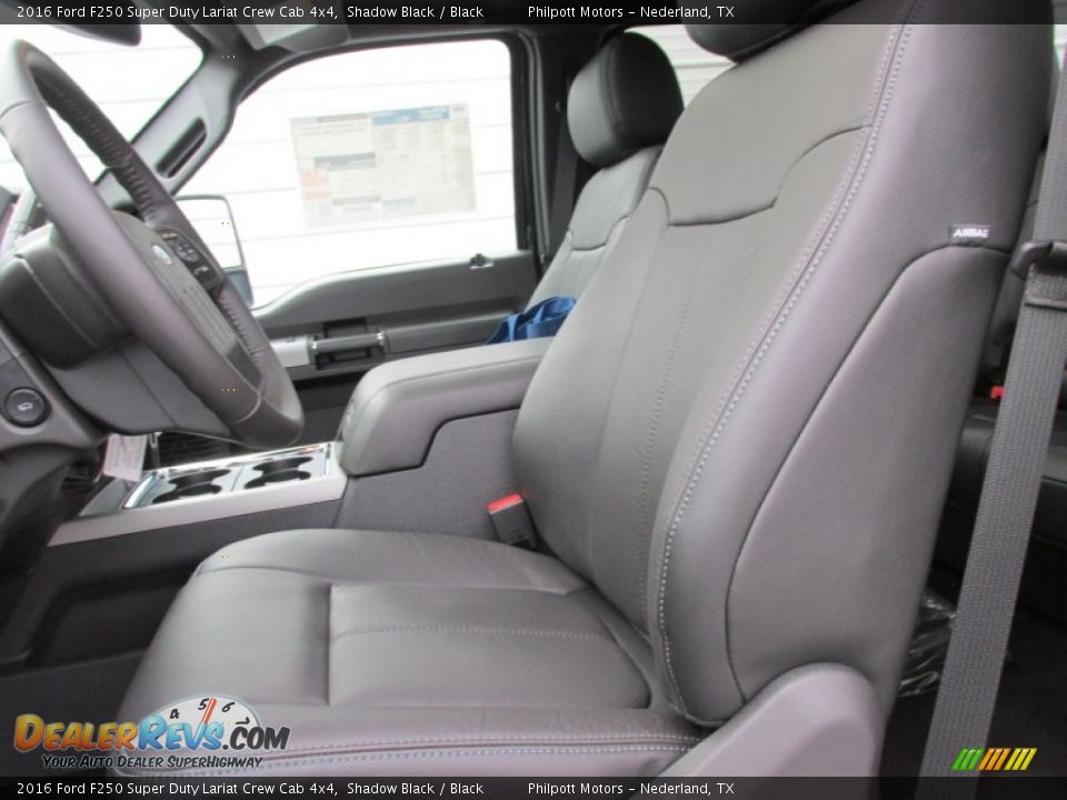 2016 Ford F250 Super Duty Lariat Crew Cab 4x4 Shadow Black / Black Photo #25