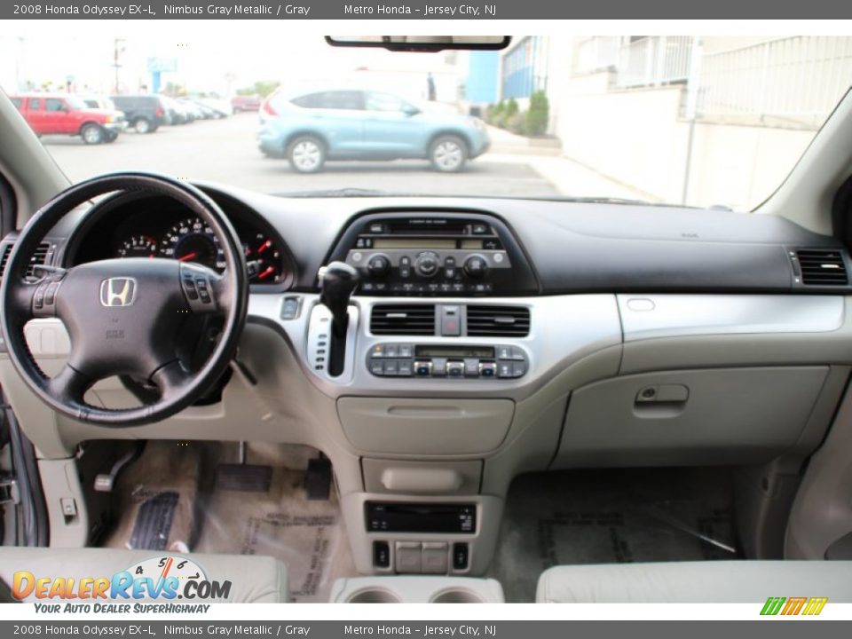2008 Honda Odyssey EX-L Nimbus Gray Metallic / Gray Photo #14