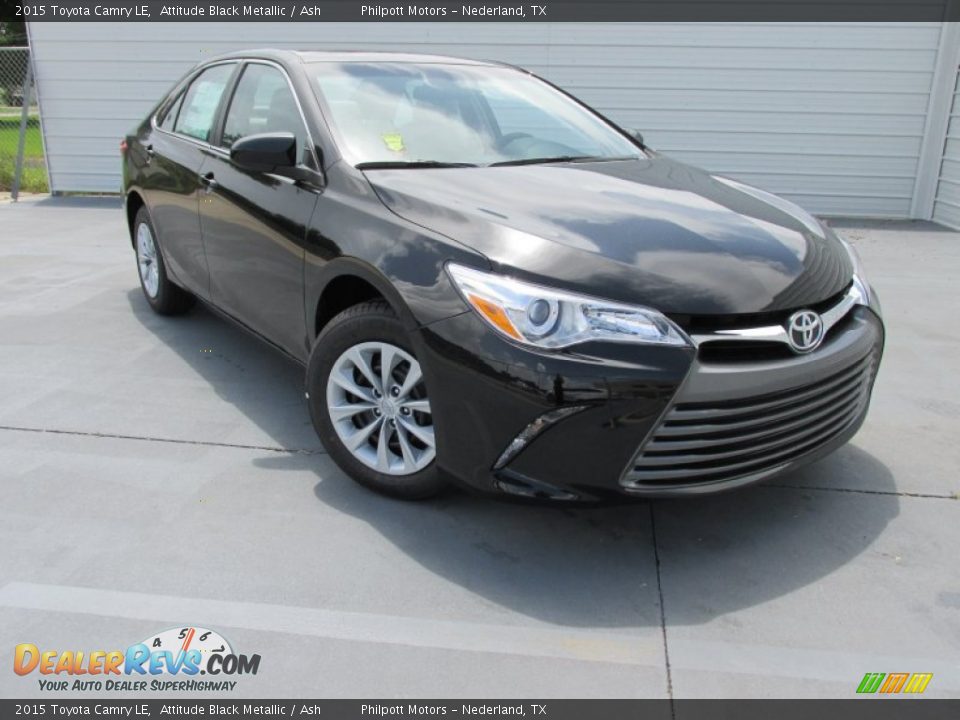 2015 Toyota Camry LE Attitude Black Metallic / Ash Photo #1