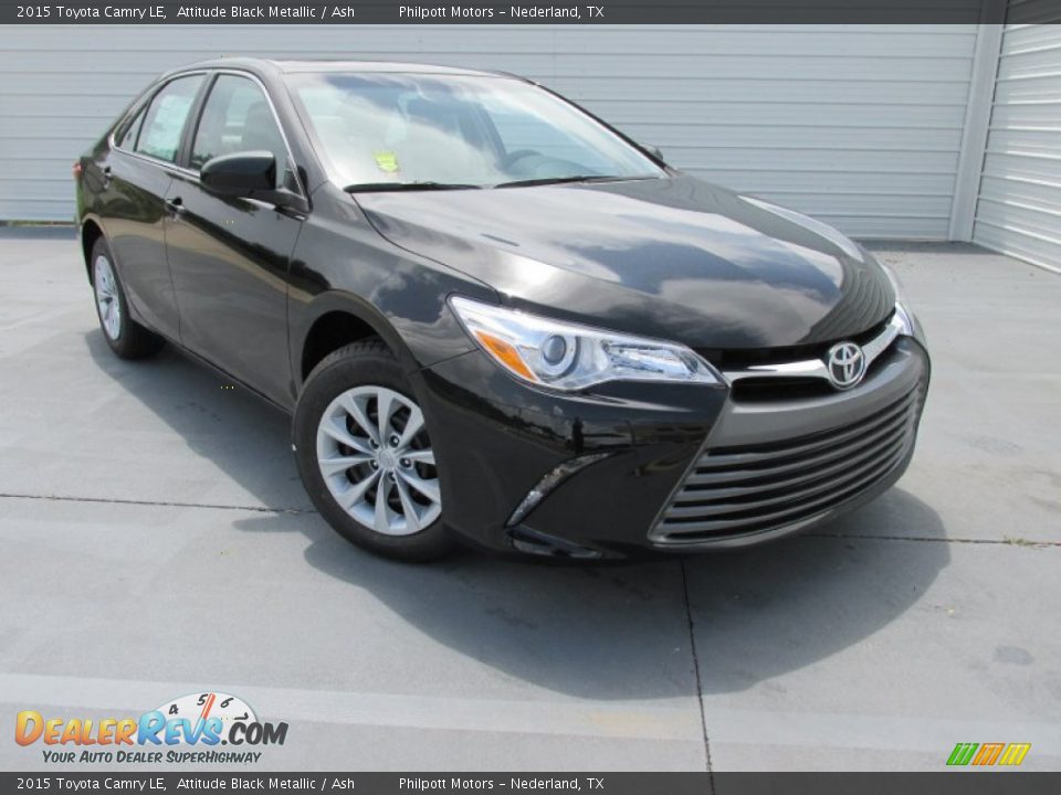 2015 Toyota Camry LE Attitude Black Metallic / Ash Photo #2