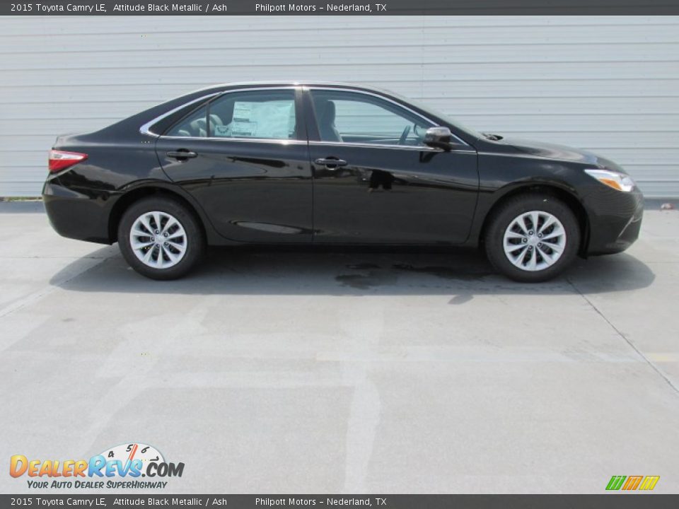 2015 Toyota Camry LE Attitude Black Metallic / Ash Photo #3