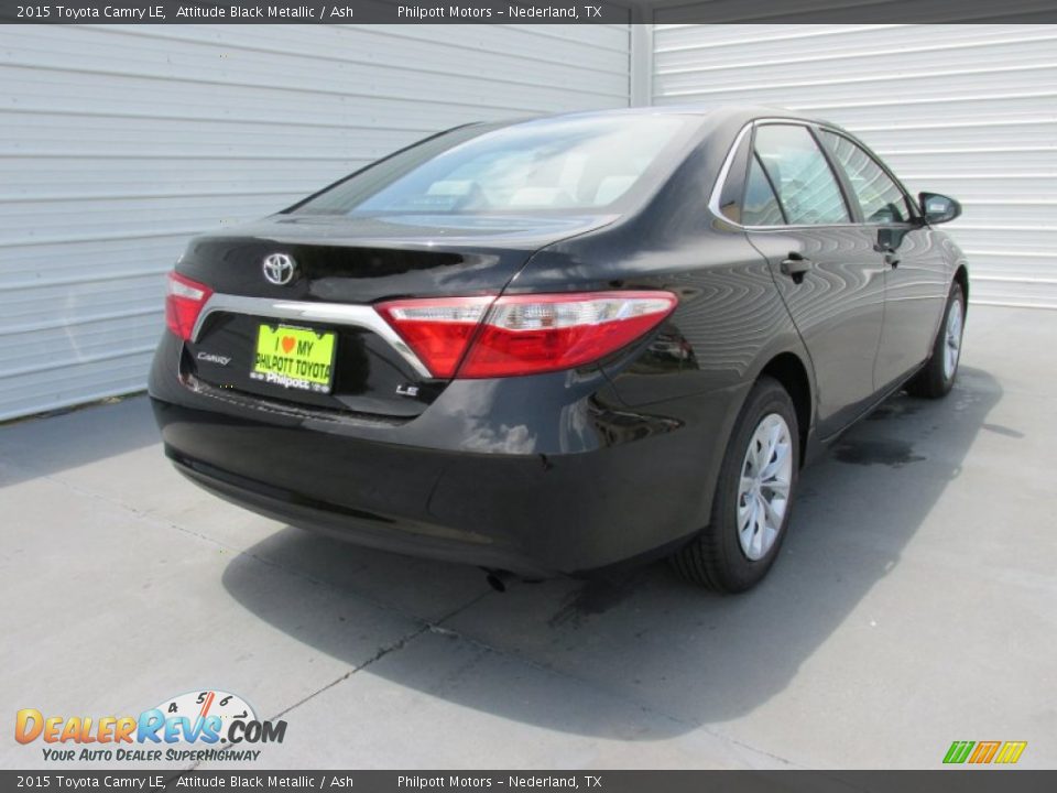 2015 Toyota Camry LE Attitude Black Metallic / Ash Photo #4