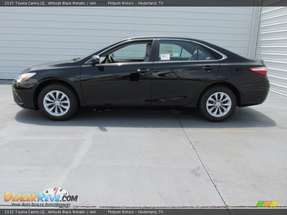 2015 Toyota Camry LE Attitude Black Metallic / Ash Photo #6