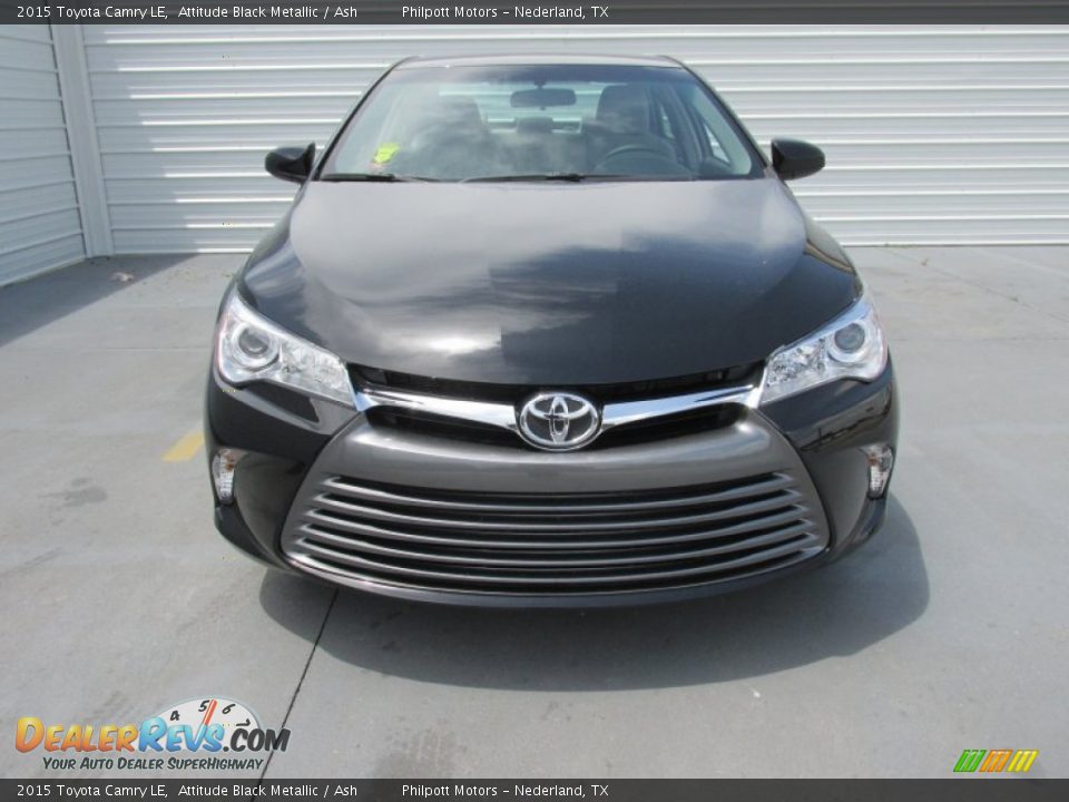 2015 Toyota Camry LE Attitude Black Metallic / Ash Photo #8