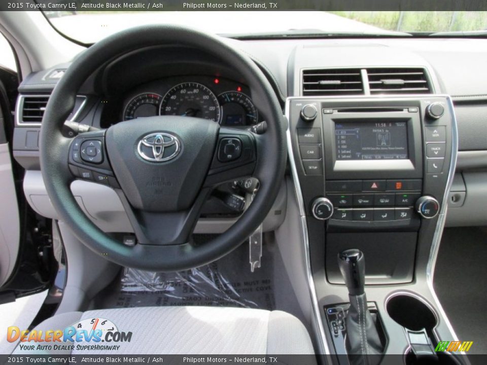 2015 Toyota Camry LE Attitude Black Metallic / Ash Photo #22