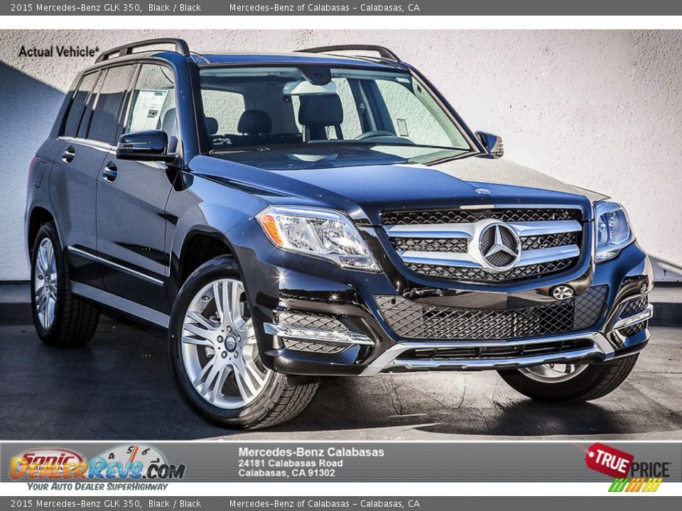 2015 Mercedes-Benz GLK 350 Black / Black Photo #1