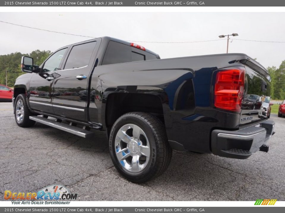 2015 Chevrolet Silverado 1500 LTZ Crew Cab 4x4 Black / Jet Black Photo #5
