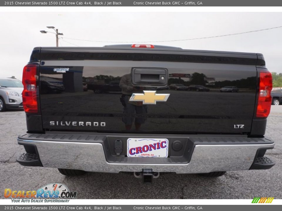 2015 Chevrolet Silverado 1500 LTZ Crew Cab 4x4 Black / Jet Black Photo #6
