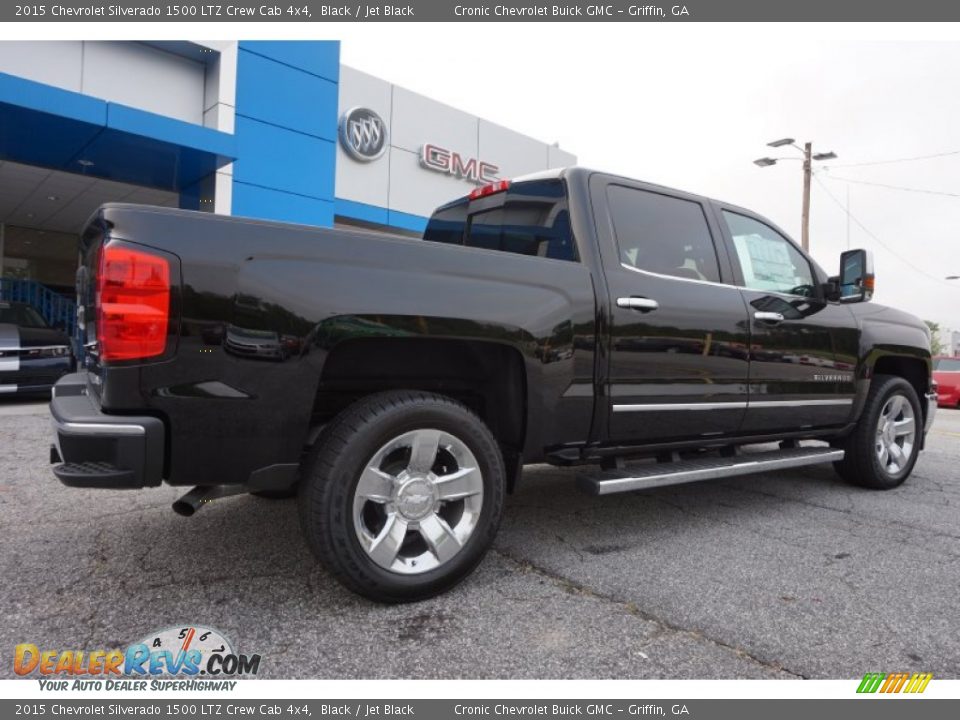 2015 Chevrolet Silverado 1500 LTZ Crew Cab 4x4 Black / Jet Black Photo #7