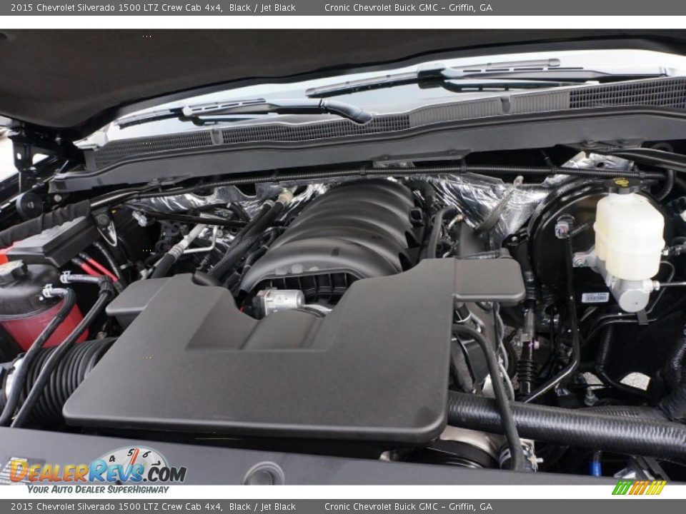 2015 Chevrolet Silverado 1500 LTZ Crew Cab 4x4 Black / Jet Black Photo #12
