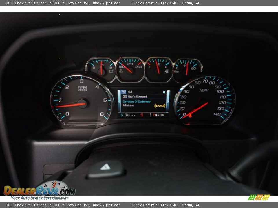 2015 Chevrolet Silverado 1500 LTZ Crew Cab 4x4 Black / Jet Black Photo #13