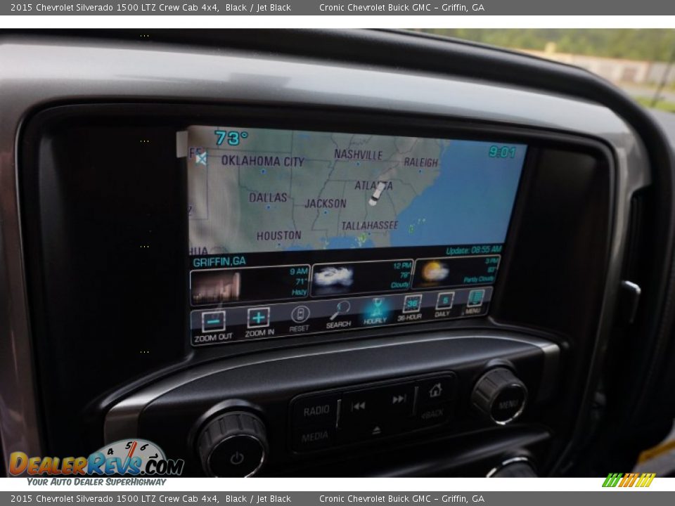 2015 Chevrolet Silverado 1500 LTZ Crew Cab 4x4 Black / Jet Black Photo #15