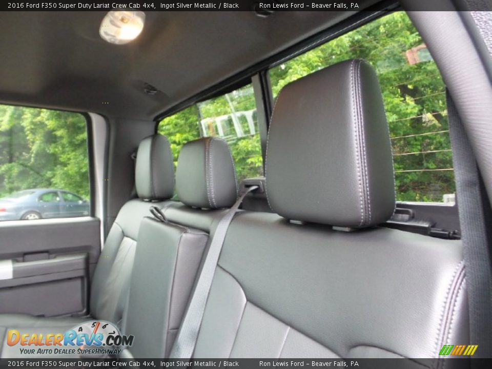 Rear Seat of 2016 Ford F350 Super Duty Lariat Crew Cab 4x4 Photo #12