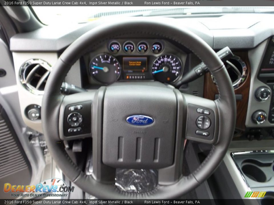 2016 Ford F350 Super Duty Lariat Crew Cab 4x4 Steering Wheel Photo #18