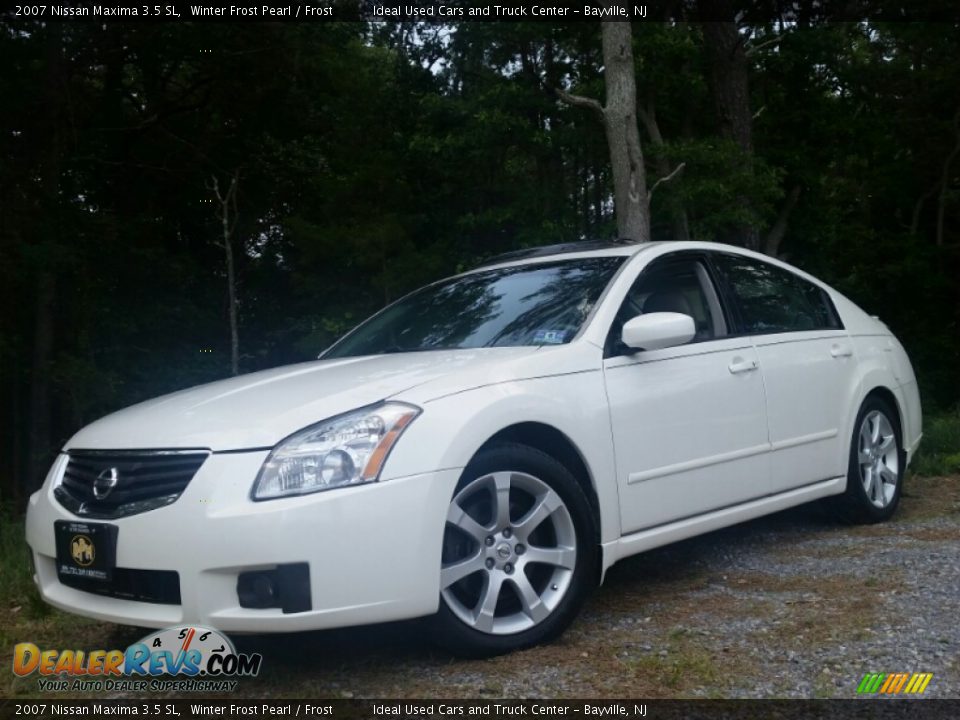 2007 Nissan Maxima 3.5 SL Winter Frost Pearl / Frost Photo #1
