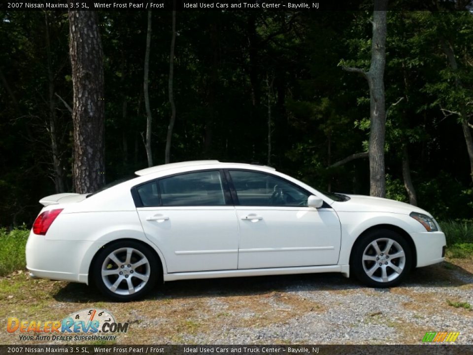 2007 Nissan Maxima 3.5 SL Winter Frost Pearl / Frost Photo #4