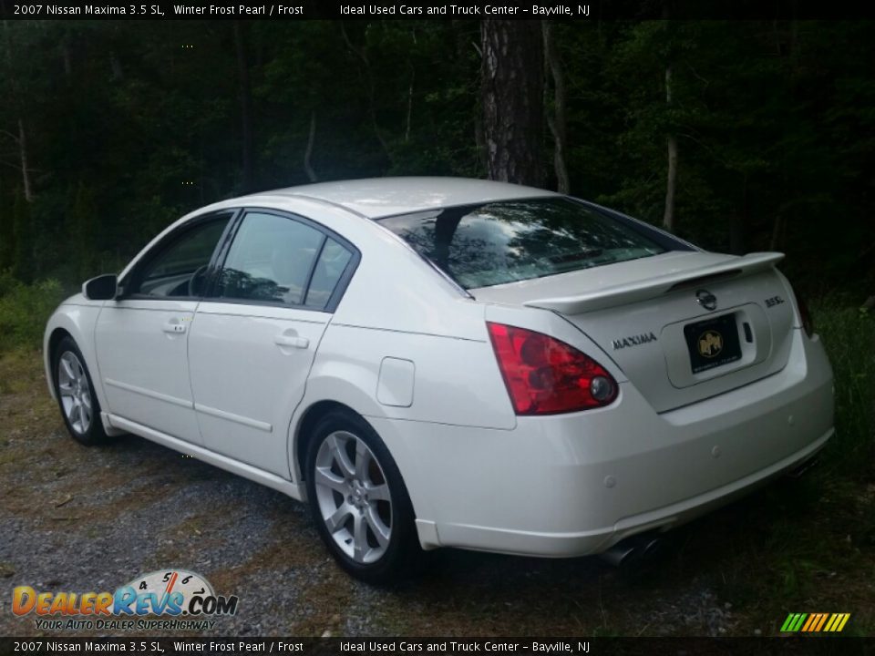 2007 Nissan Maxima 3.5 SL Winter Frost Pearl / Frost Photo #6