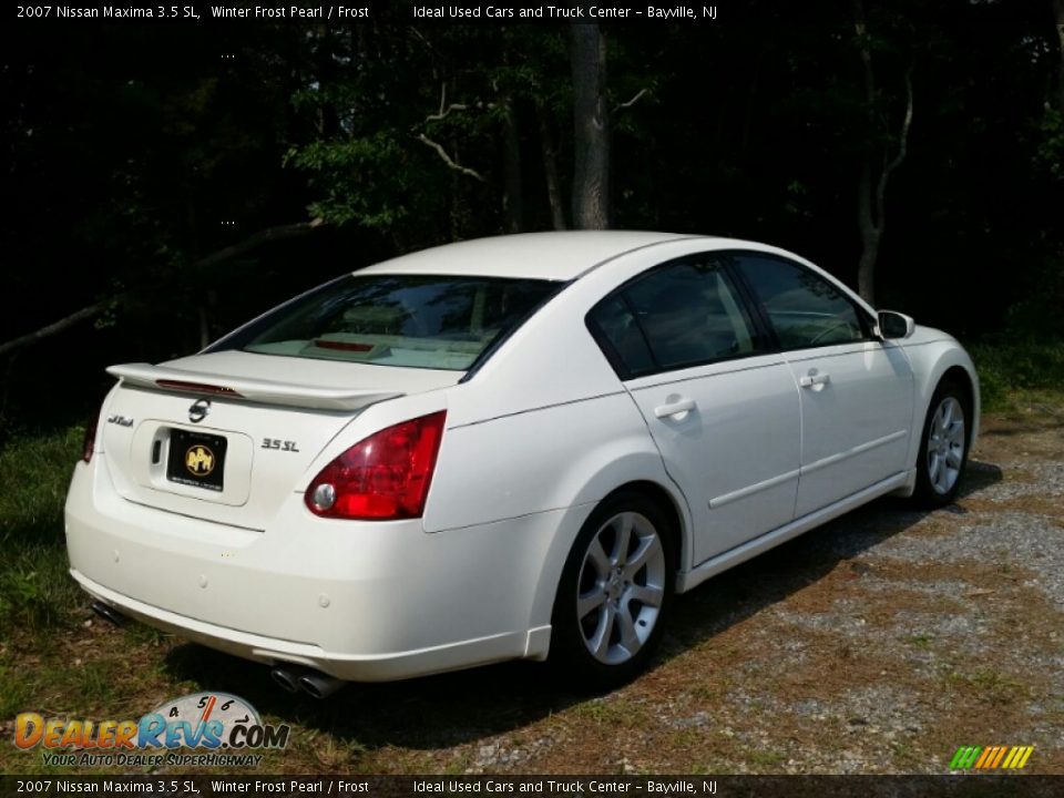 2007 Nissan Maxima 3.5 SL Winter Frost Pearl / Frost Photo #7