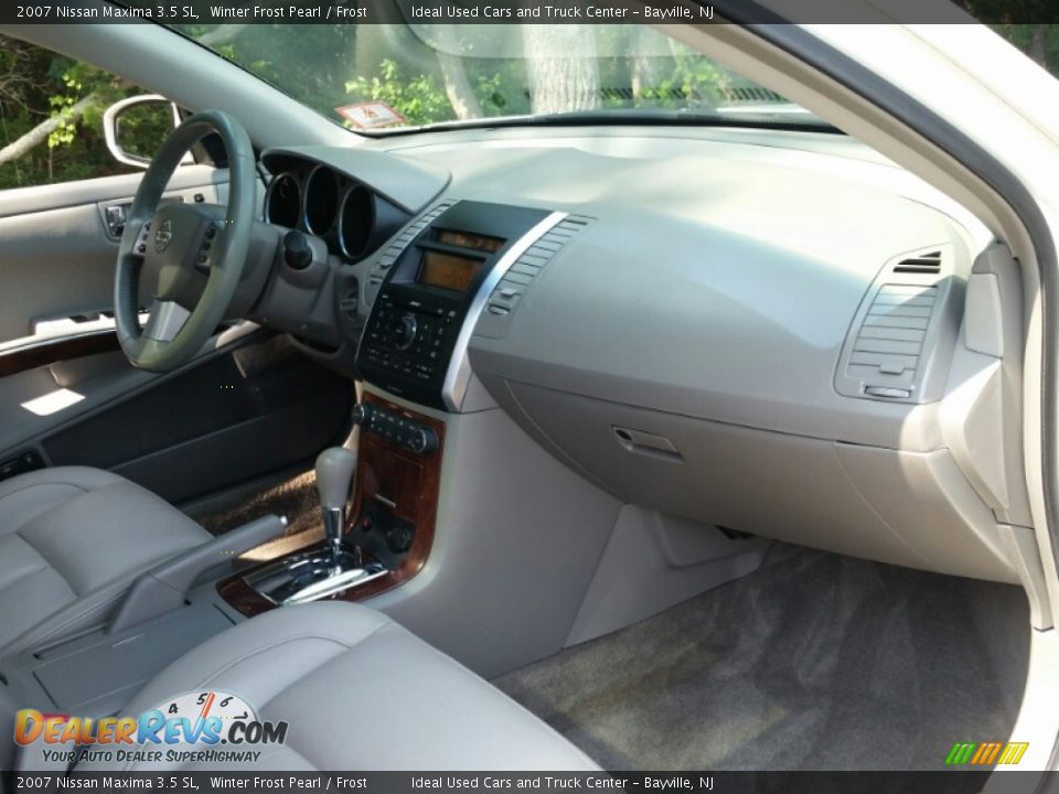 2007 Nissan Maxima 3.5 SL Winter Frost Pearl / Frost Photo #9