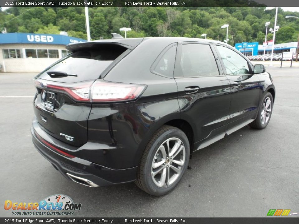 2015 Ford Edge Sport AWD Tuxedo Black Metallic / Ebony Photo #3