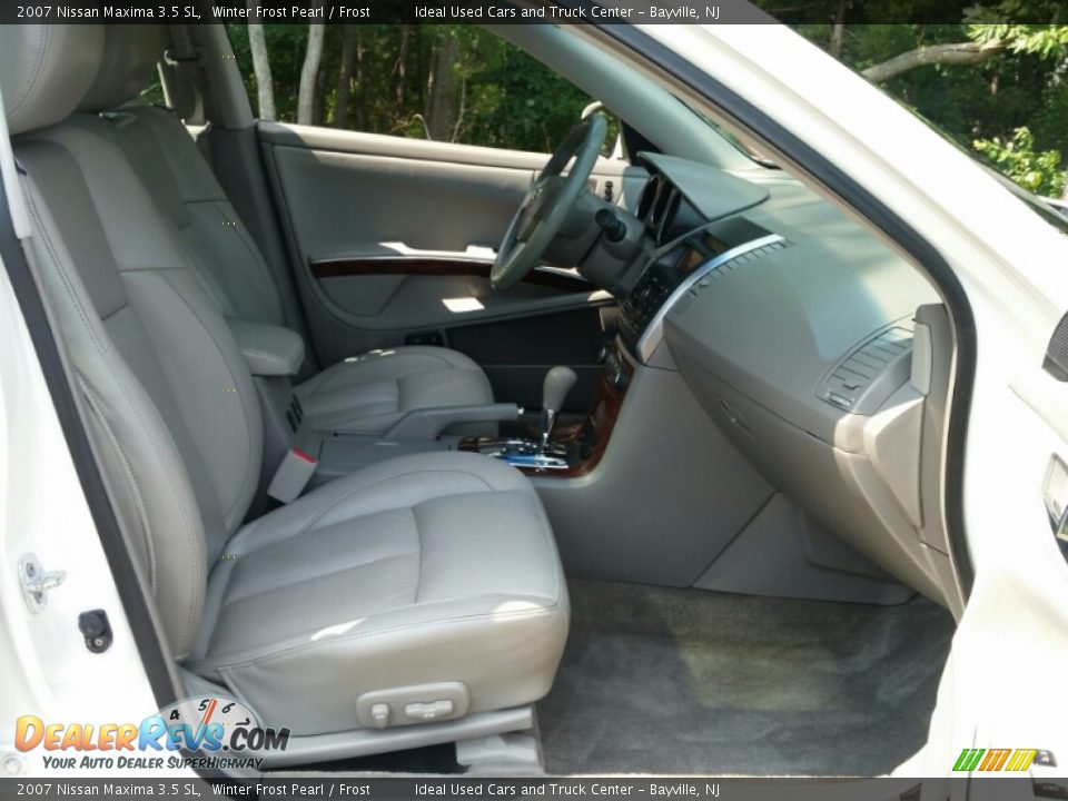 2007 Nissan Maxima 3.5 SL Winter Frost Pearl / Frost Photo #10
