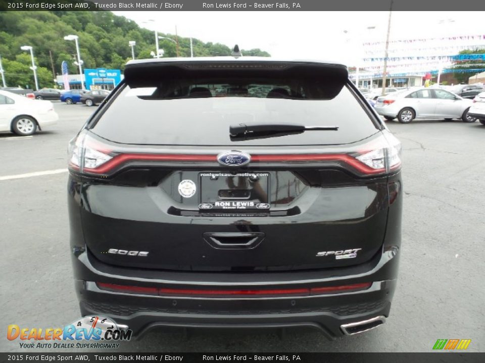 2015 Ford Edge Sport AWD Tuxedo Black Metallic / Ebony Photo #4