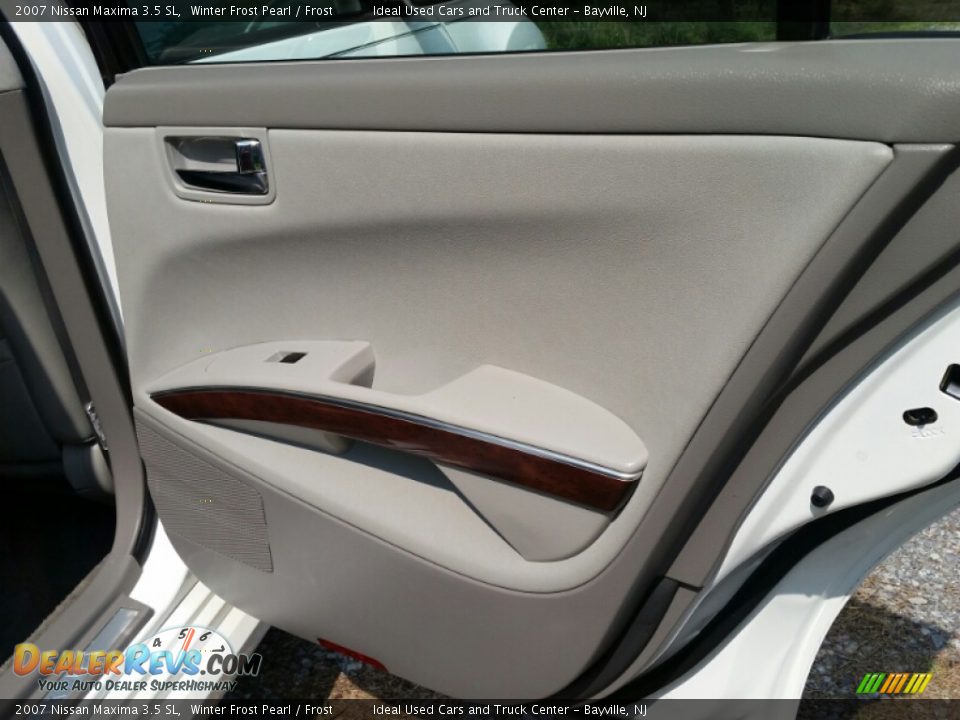 2007 Nissan Maxima 3.5 SL Winter Frost Pearl / Frost Photo #12