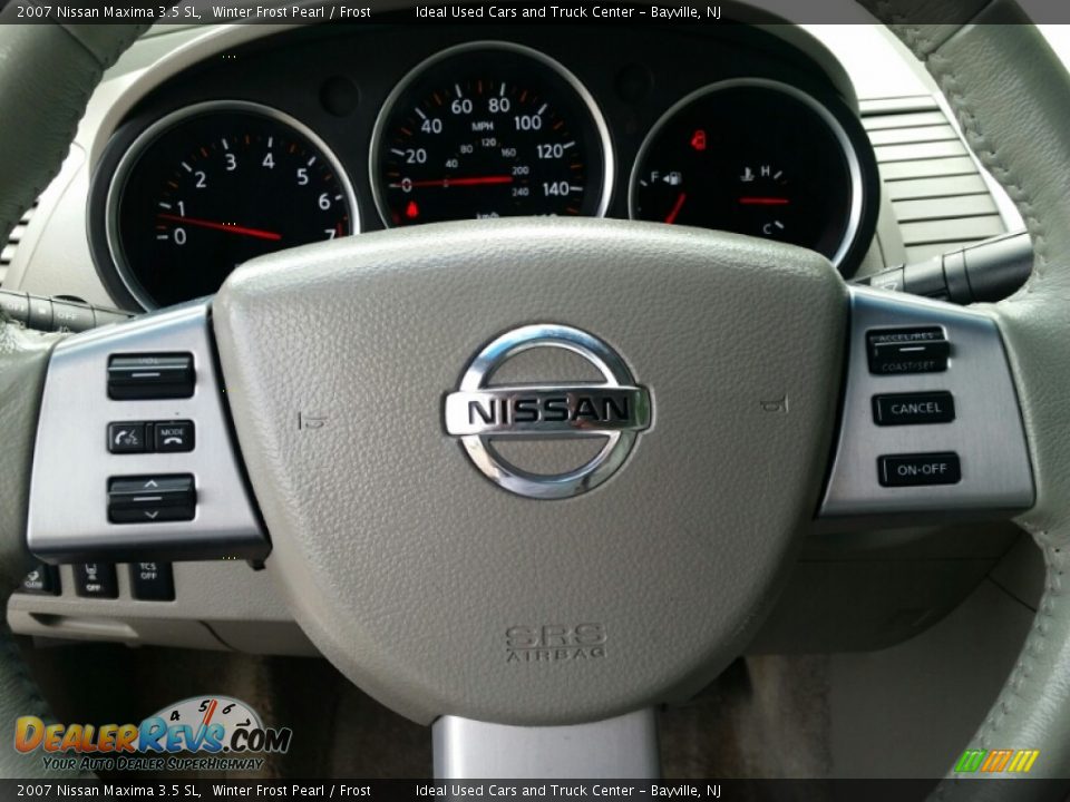2007 Nissan Maxima 3.5 SL Winter Frost Pearl / Frost Photo #15