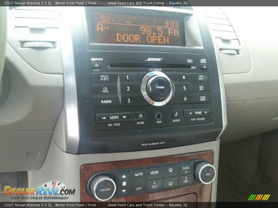 2007 Nissan Maxima 3.5 SL Winter Frost Pearl / Frost Photo #18
